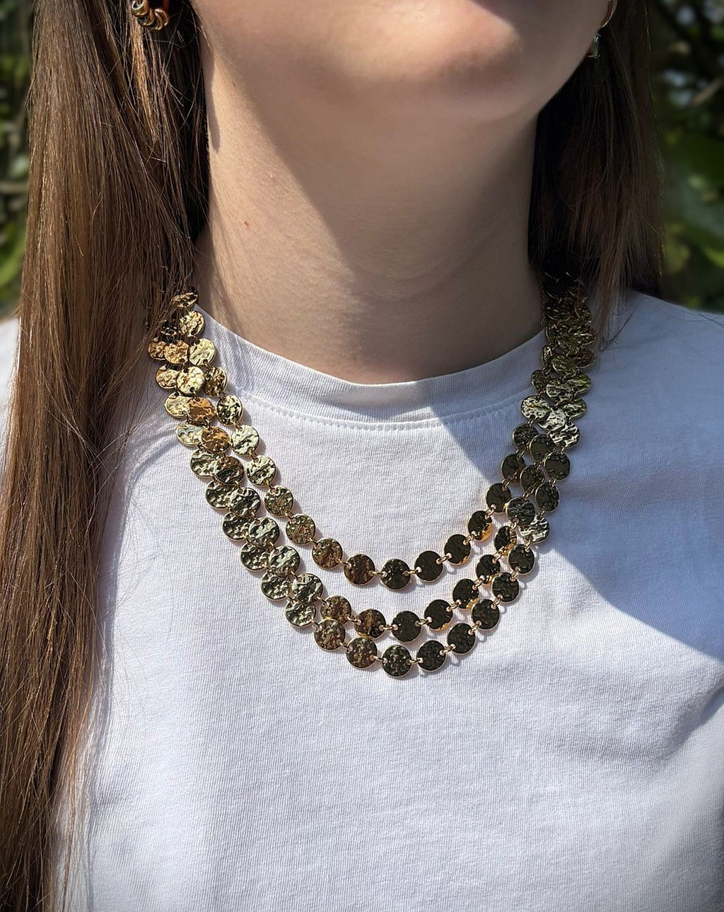 3-delige ketting met muntjes