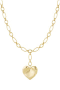 Statement ketting met hart
