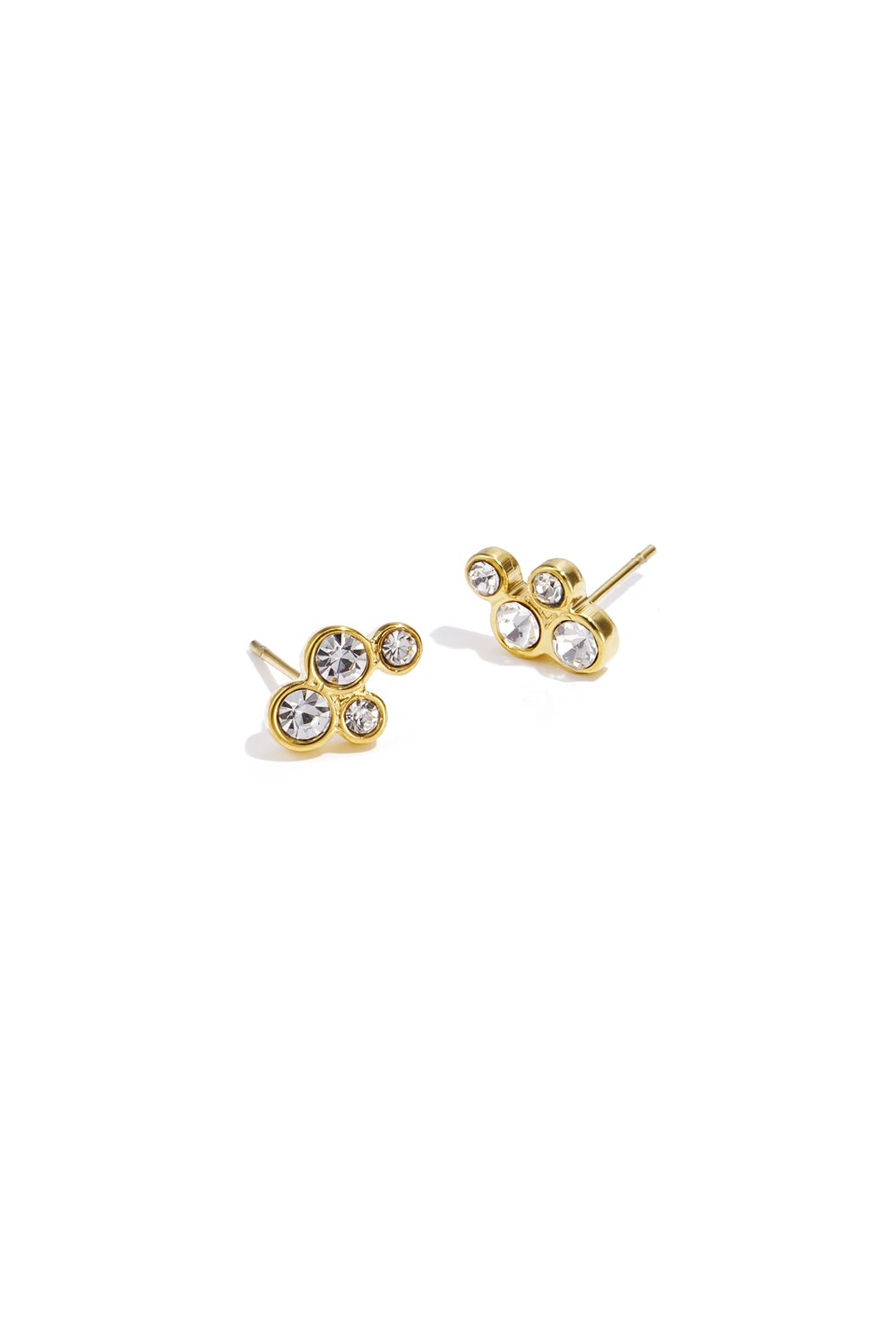 Studs met ronde steentjes