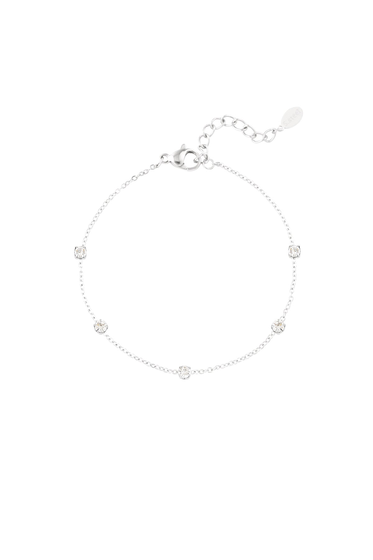 Minimalistische armband met strass