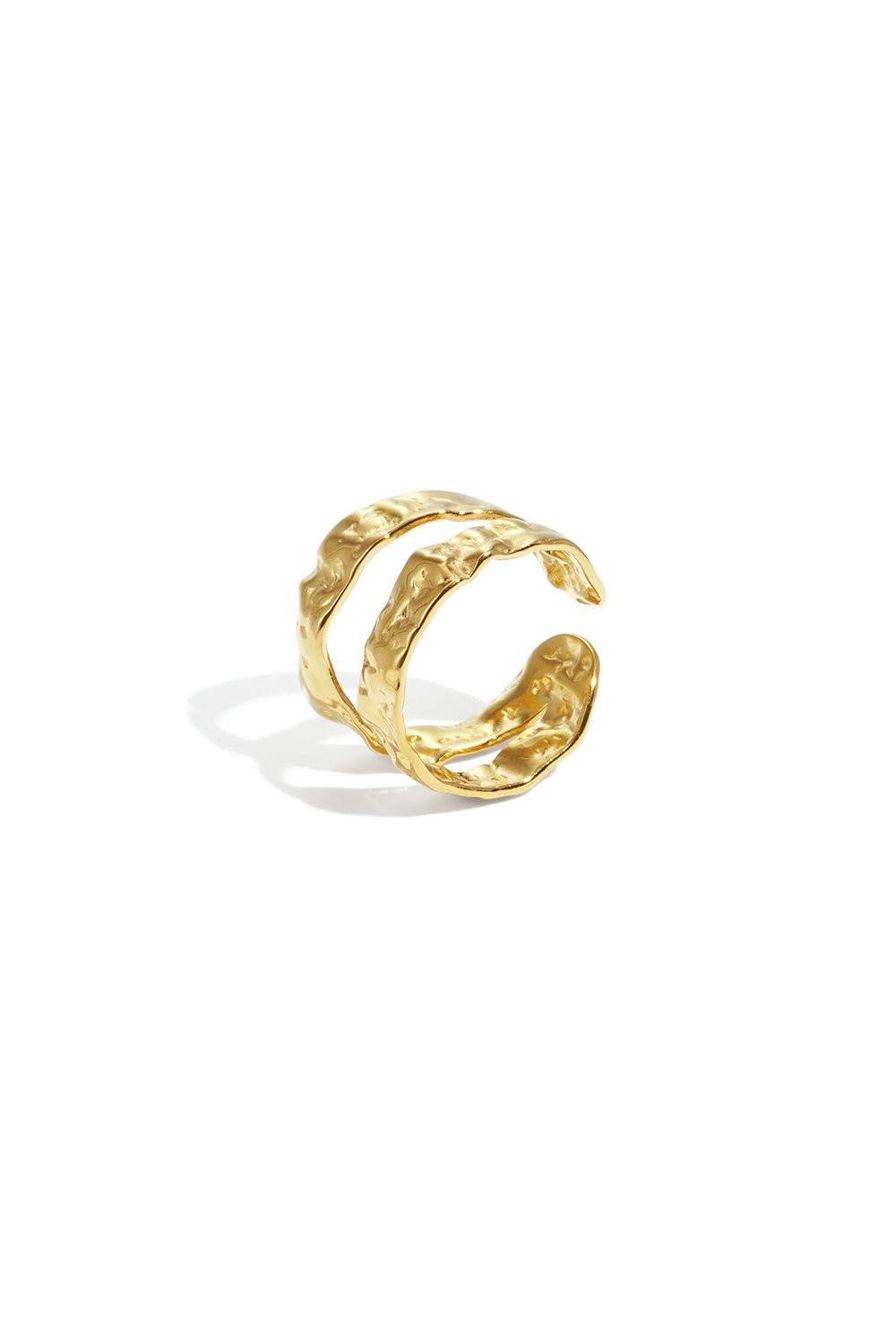 Dubbele ring met textuur