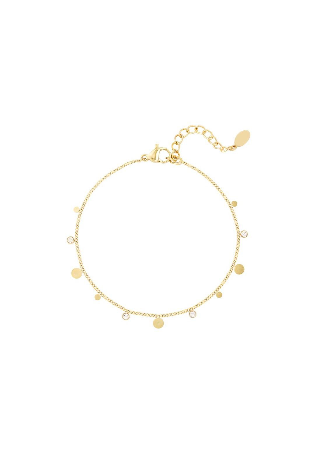 Minimalistische armband strass/muntjes