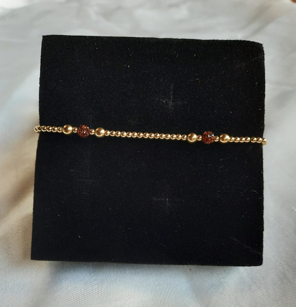 Stretch armband fijne kralen