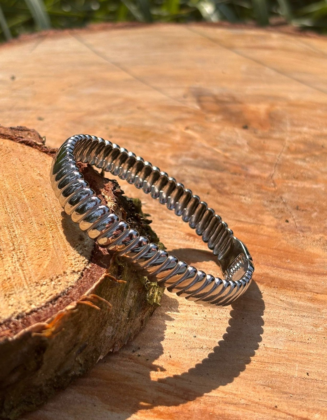 Gestreepte bangle