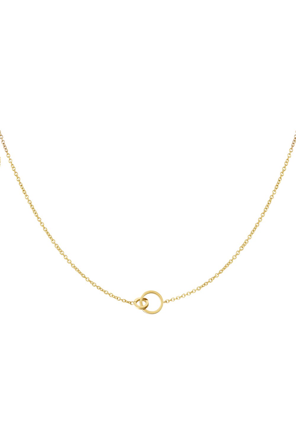Minimalistische ketting met 'connected' ringetjes