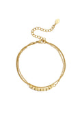 Duo armband met blokjes