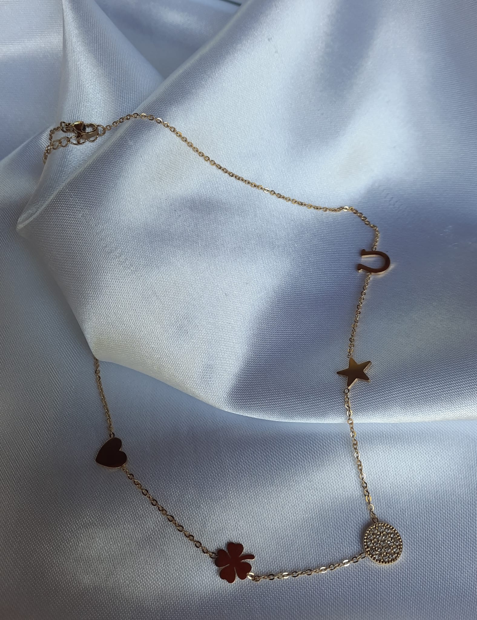 Korte ketting diverse bedels