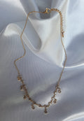 Elegante korte ketting met strass detail
