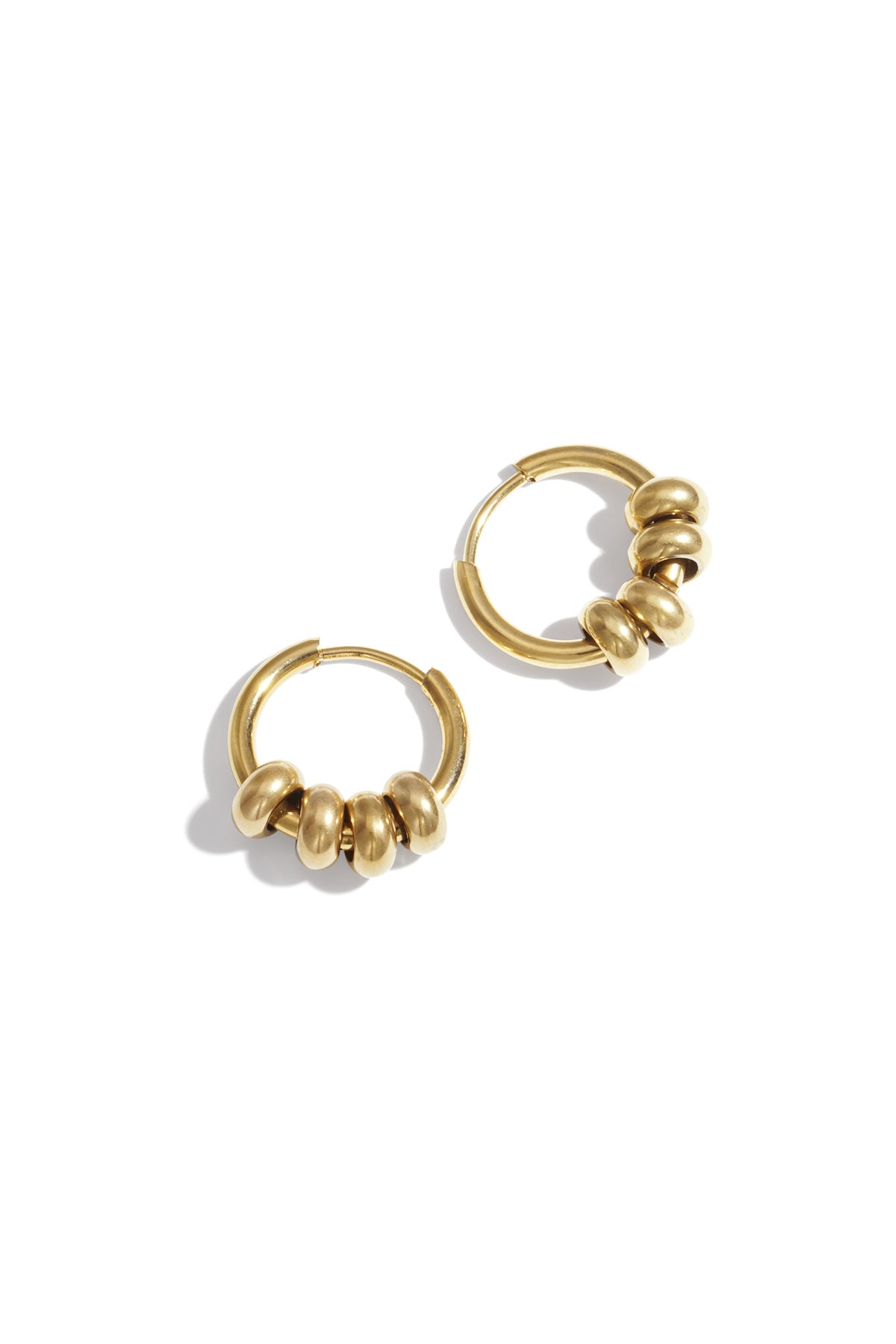 Kleine hoops met kralen