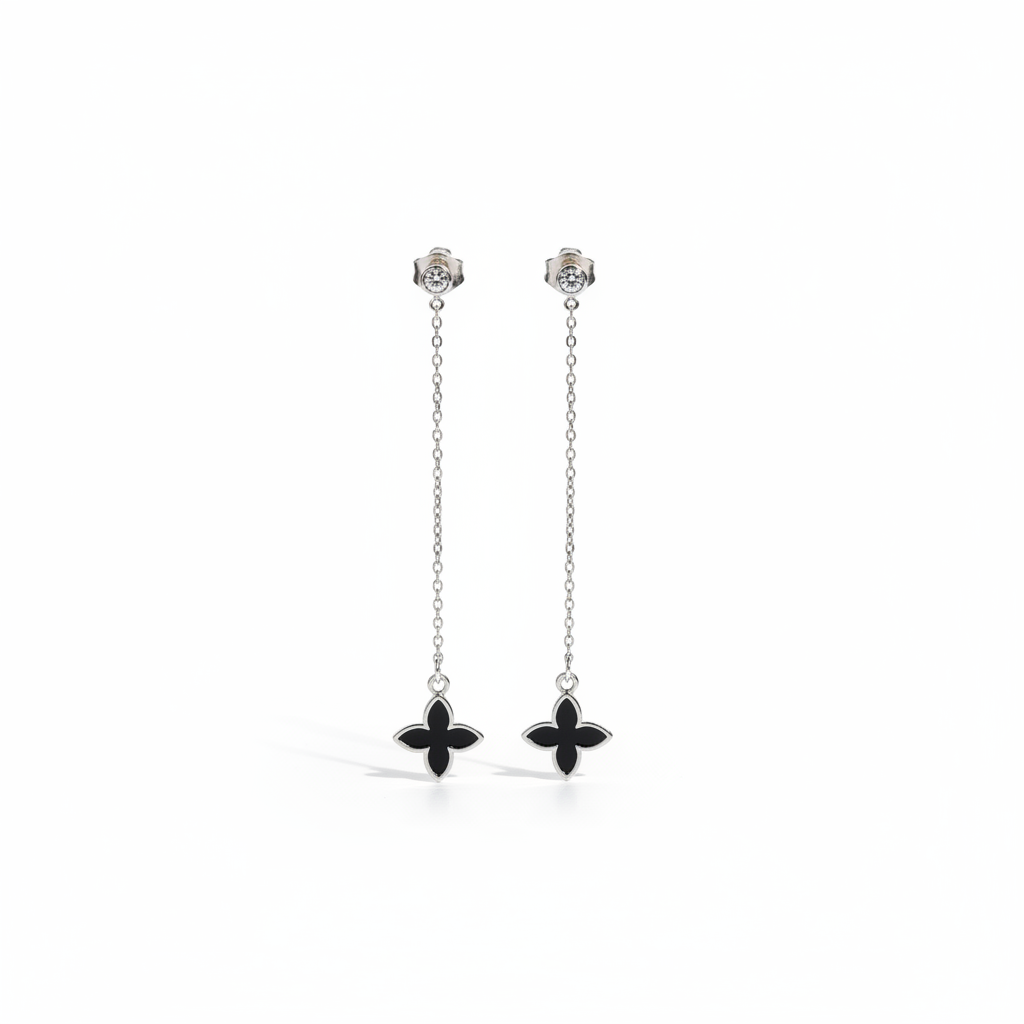 Studs bloem aan ketting