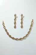 Set oorbellen met armband