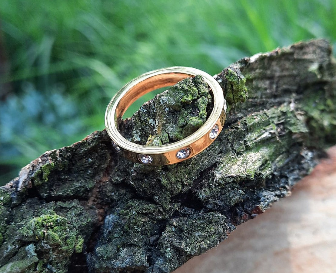 Ring met strass steentjes