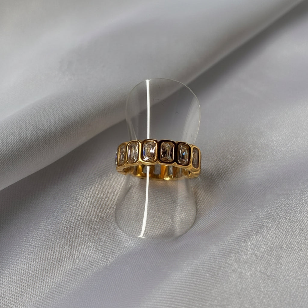 Ring met Zirkonia (2 kleuren)