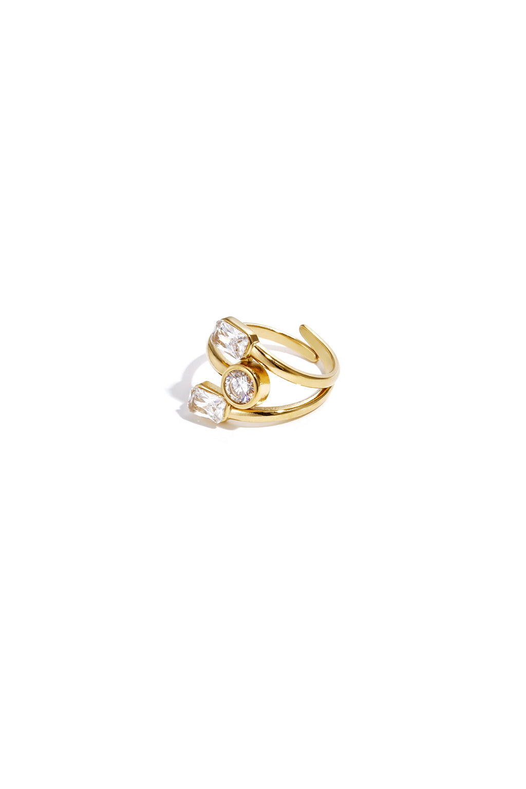 Ring met Zirkonia stenen