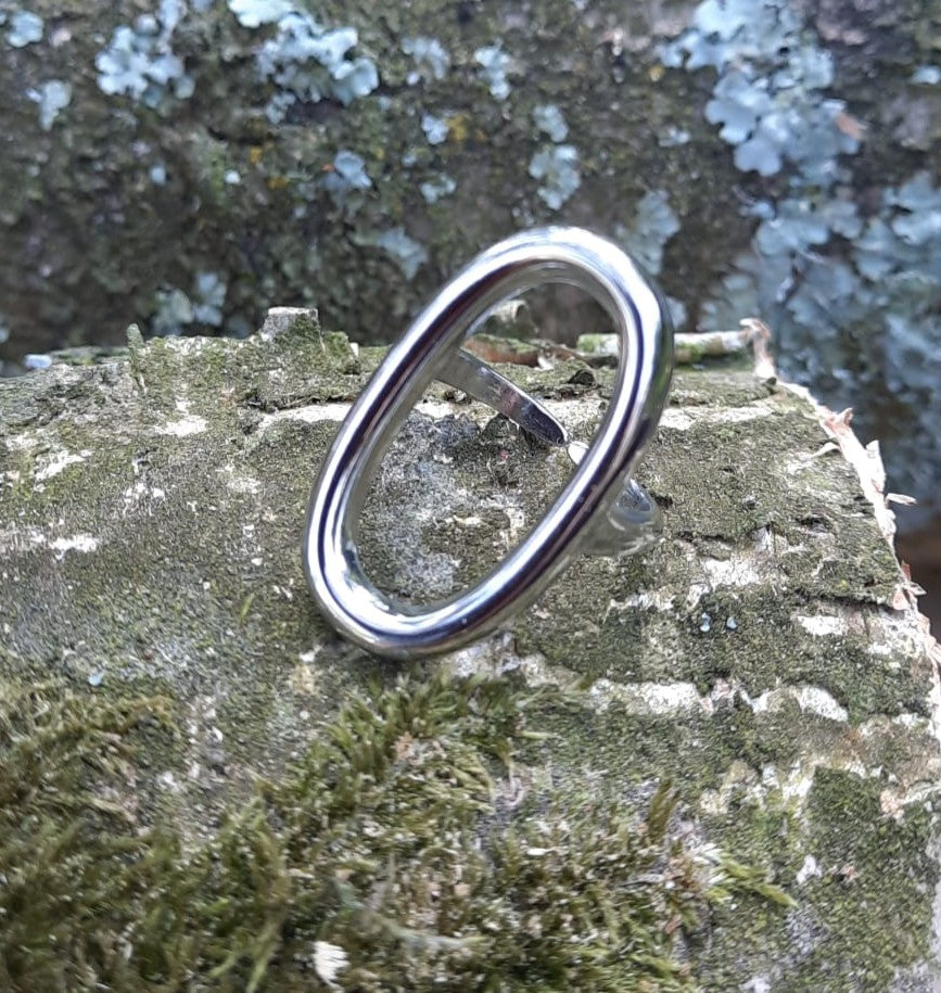 Ovaalvormige statement ring