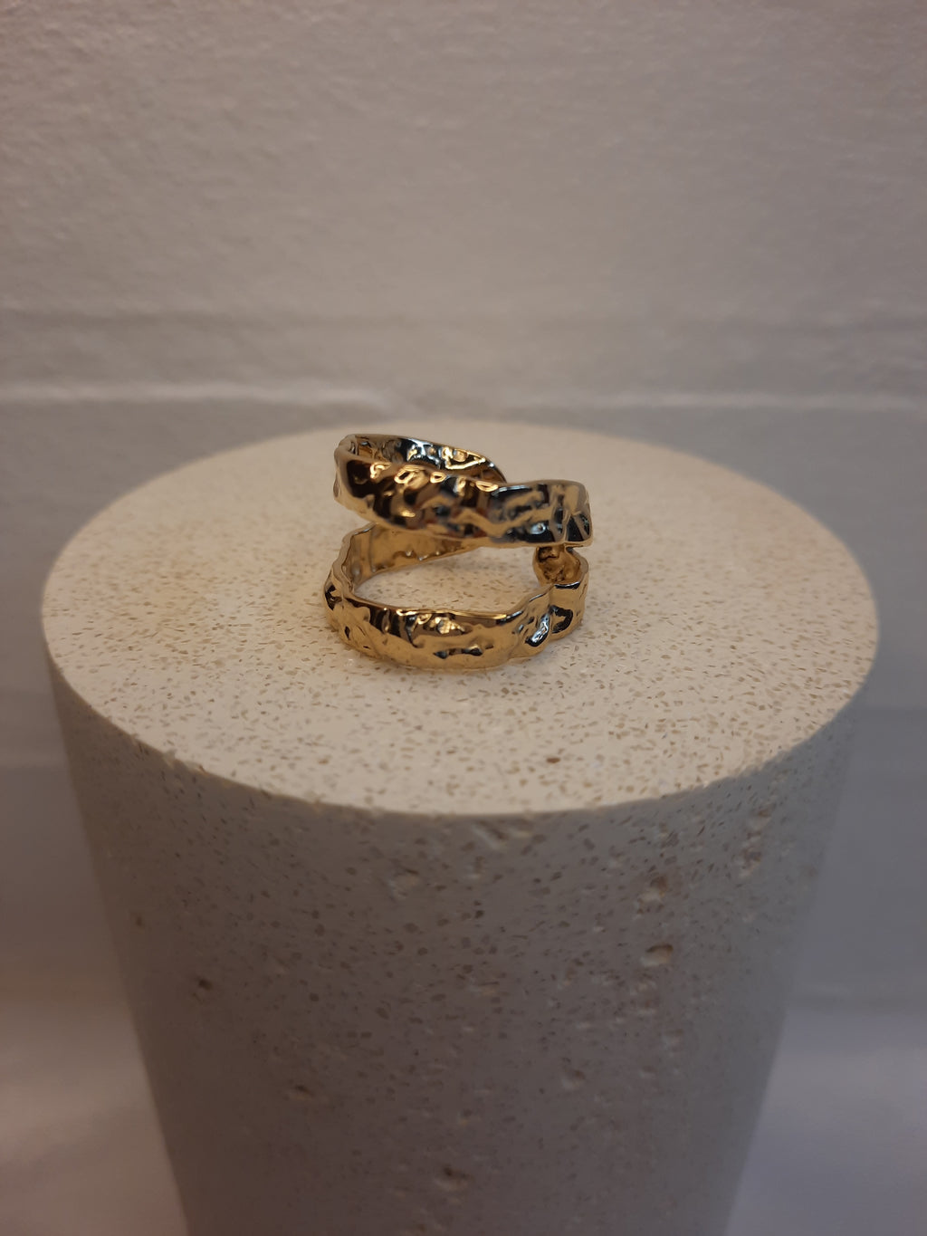 Dubbele ring met textuur