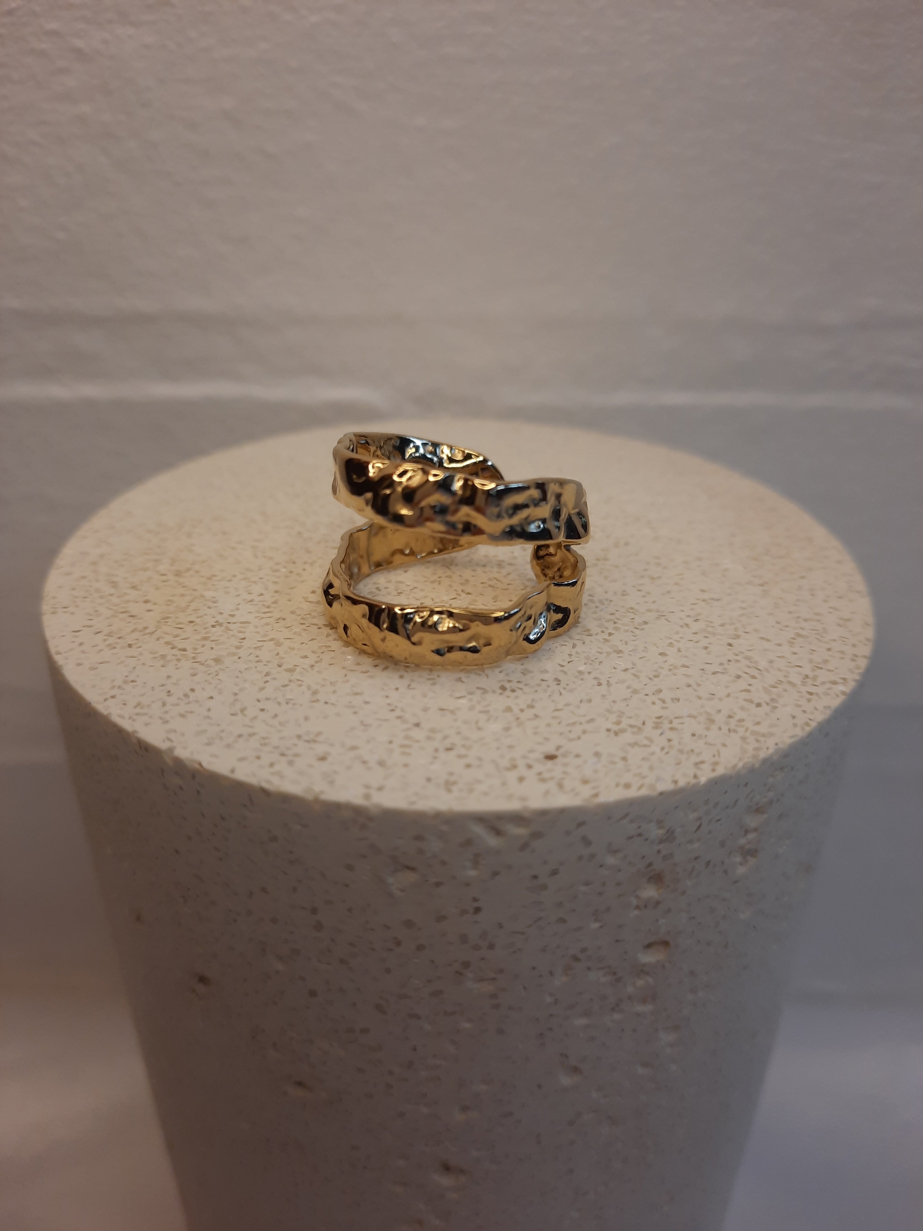 Dubbele ring met textuur