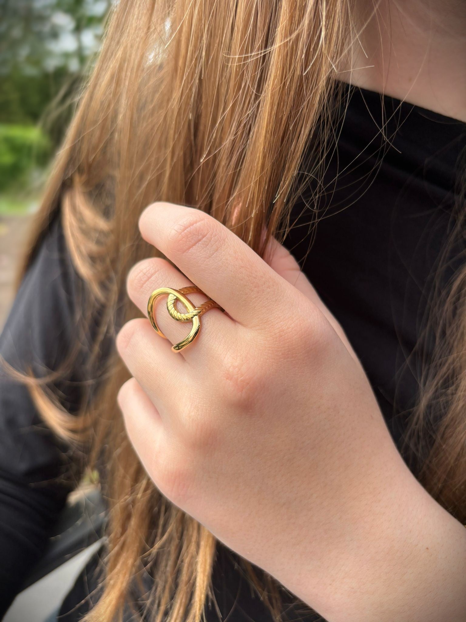 Ring met knoop detail