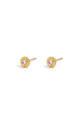 Studs met roze strass