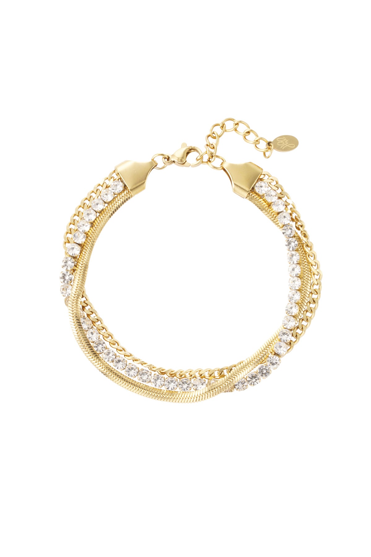 Triple armband strass