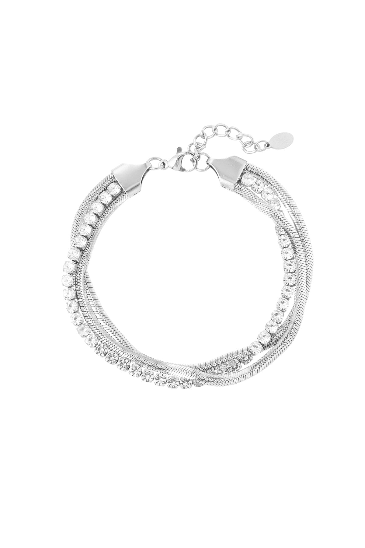 Triple armband strass