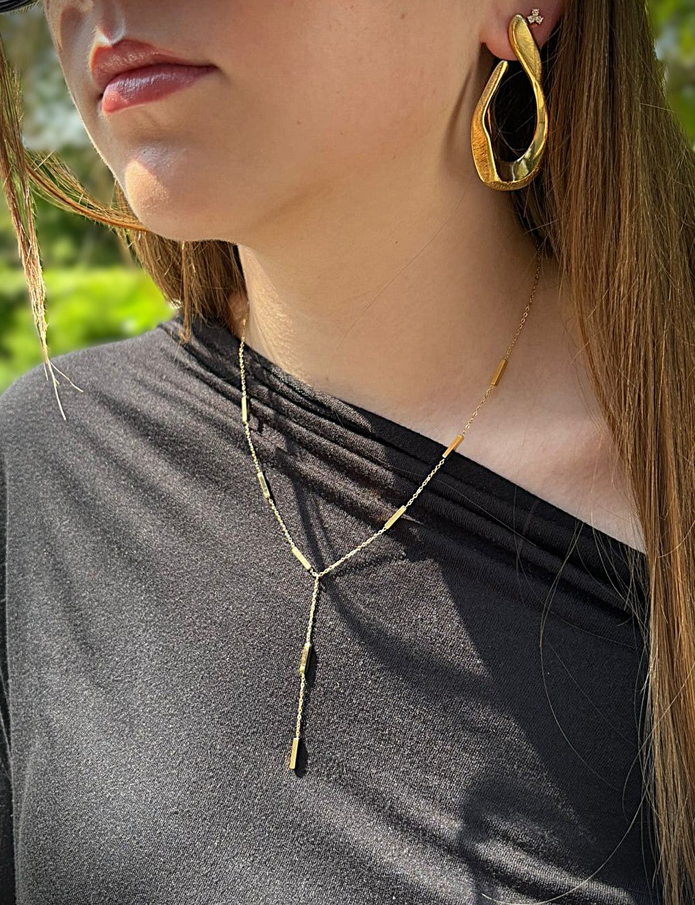 Y ketting met staafjes